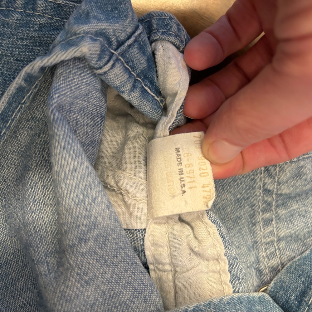 Osh Kosh B’Gosh vintage denim overall shorts - Picture 7 of 7